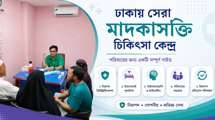 ঢাকায় মাদকাসক্তি চিকিৎসা কেন্দ্র Life Save Hospital-এর কাউন্সেলিং রুম